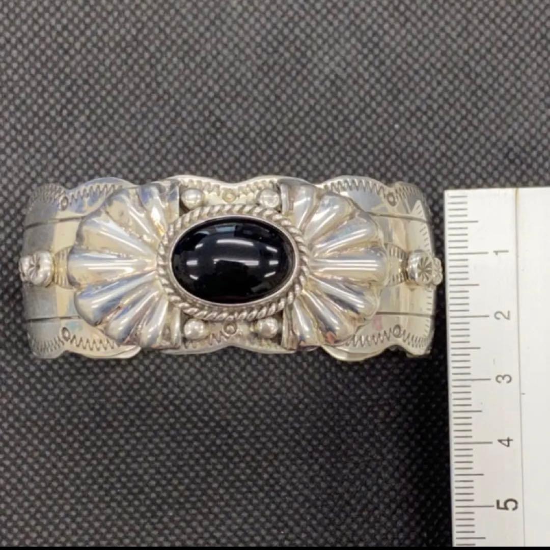 インディアンジュエリー オニキス バングル LEMONTREE