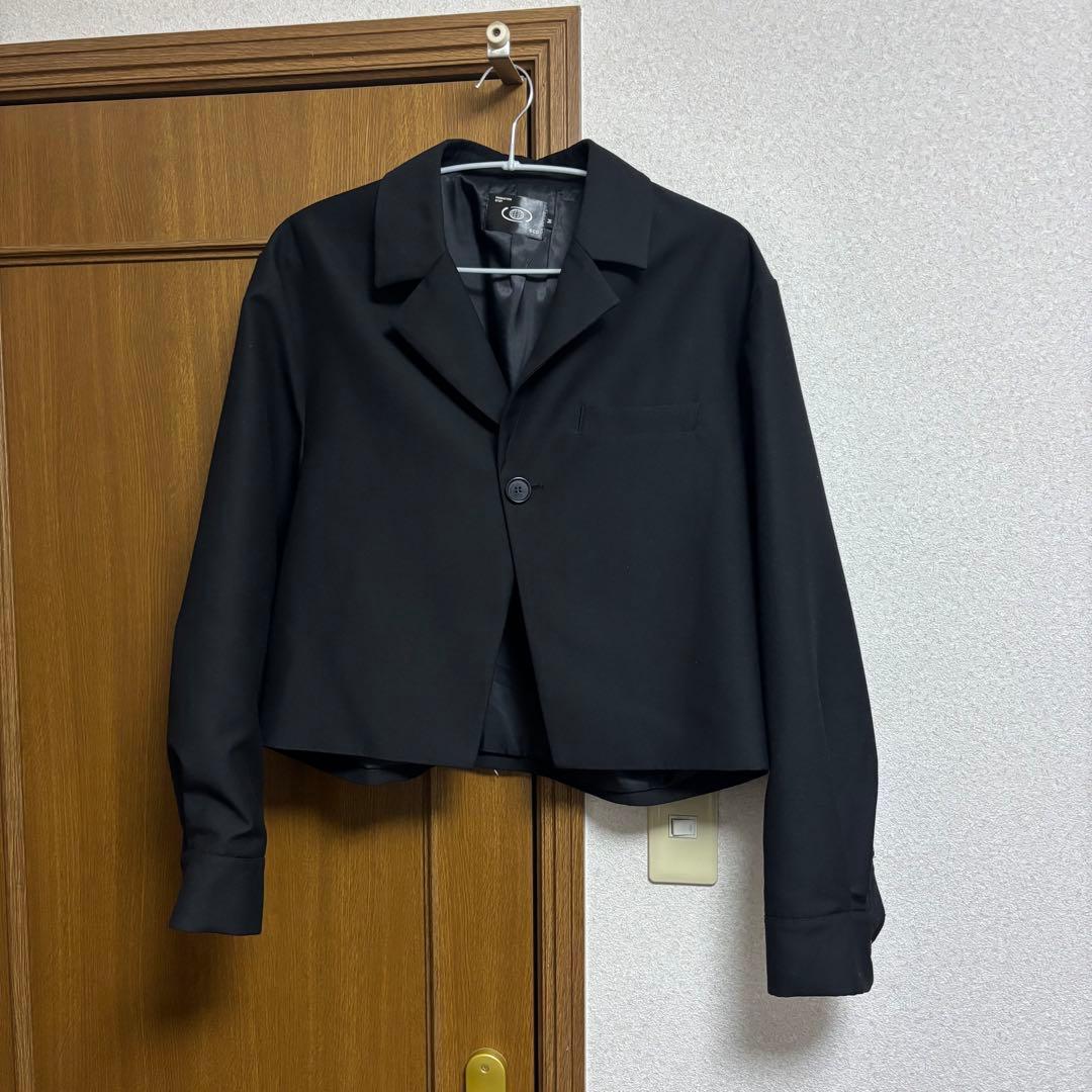 FRKM SCD　クロップドテーラードジャケット 短丈　韓国系　モード