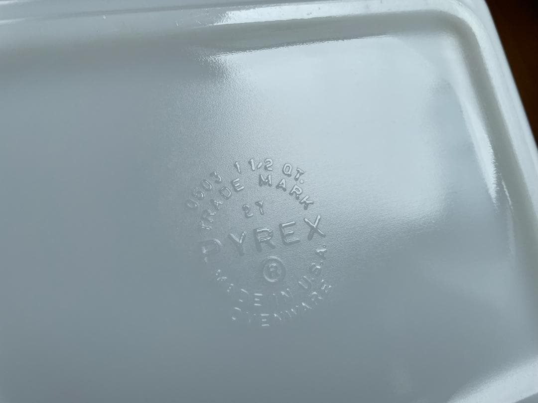 オールドパイレックス　バタープリント　レフリジレーター4個セット