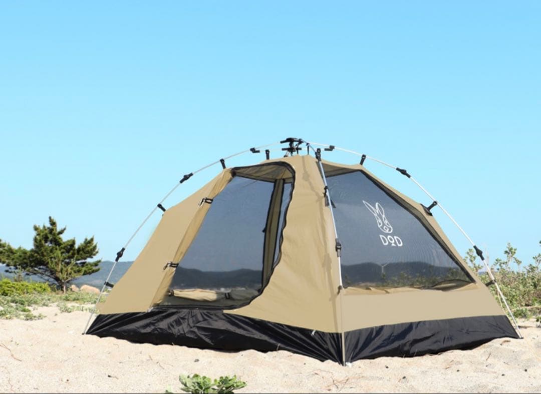 DOD 新品 ワンタッチカンガルーテントS タン