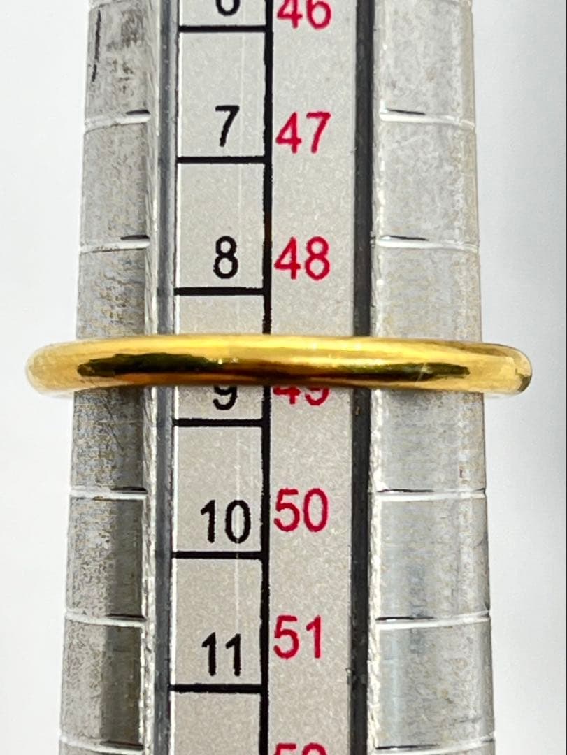 K24 純金 無地リング 2.87g指輪 リング 刻印あり ハンドメイド