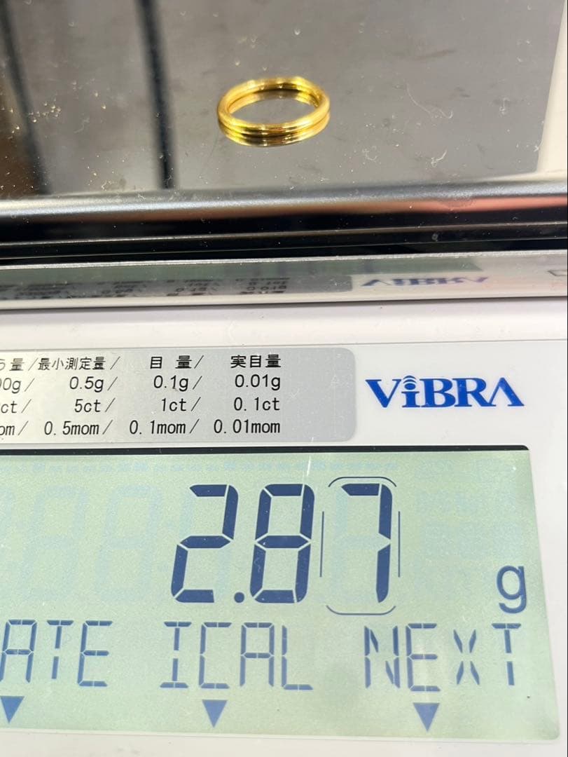 K24 純金 無地リング 2.87g指輪 リング 刻印あり ハンドメイド
