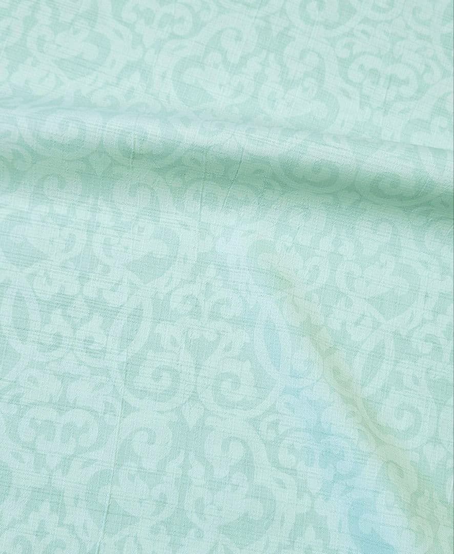 新品JAPANMODE 浴衣反物東レセオαポリ　ダマスクオパールグリーン　日本製