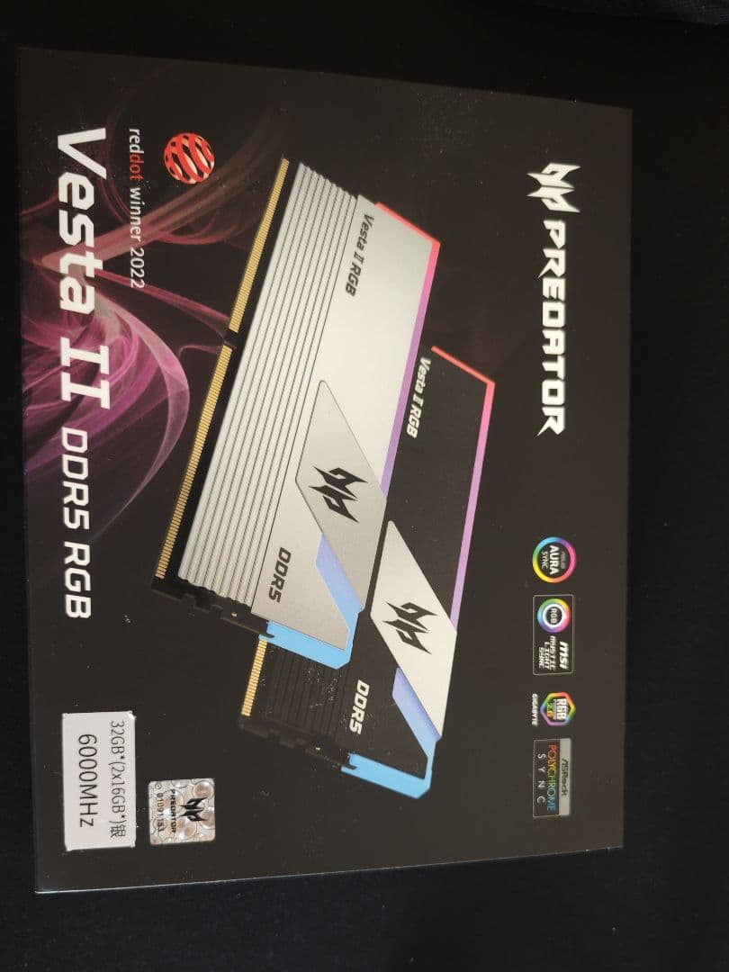 Predator Vesta II DDR5 32GB (不具合あり)