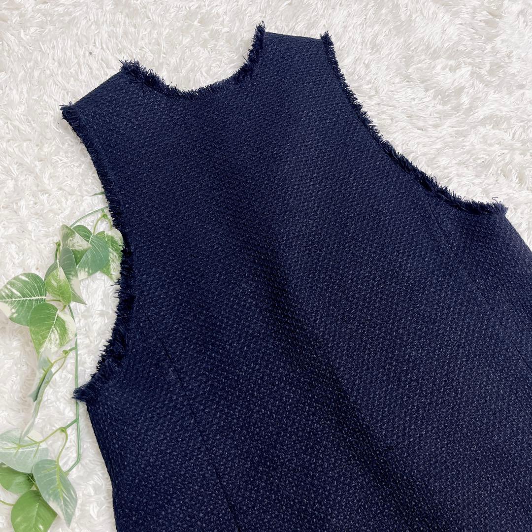 IENA ＆NAVY 2way ツィードベスト 2023SS 美品 ツイード