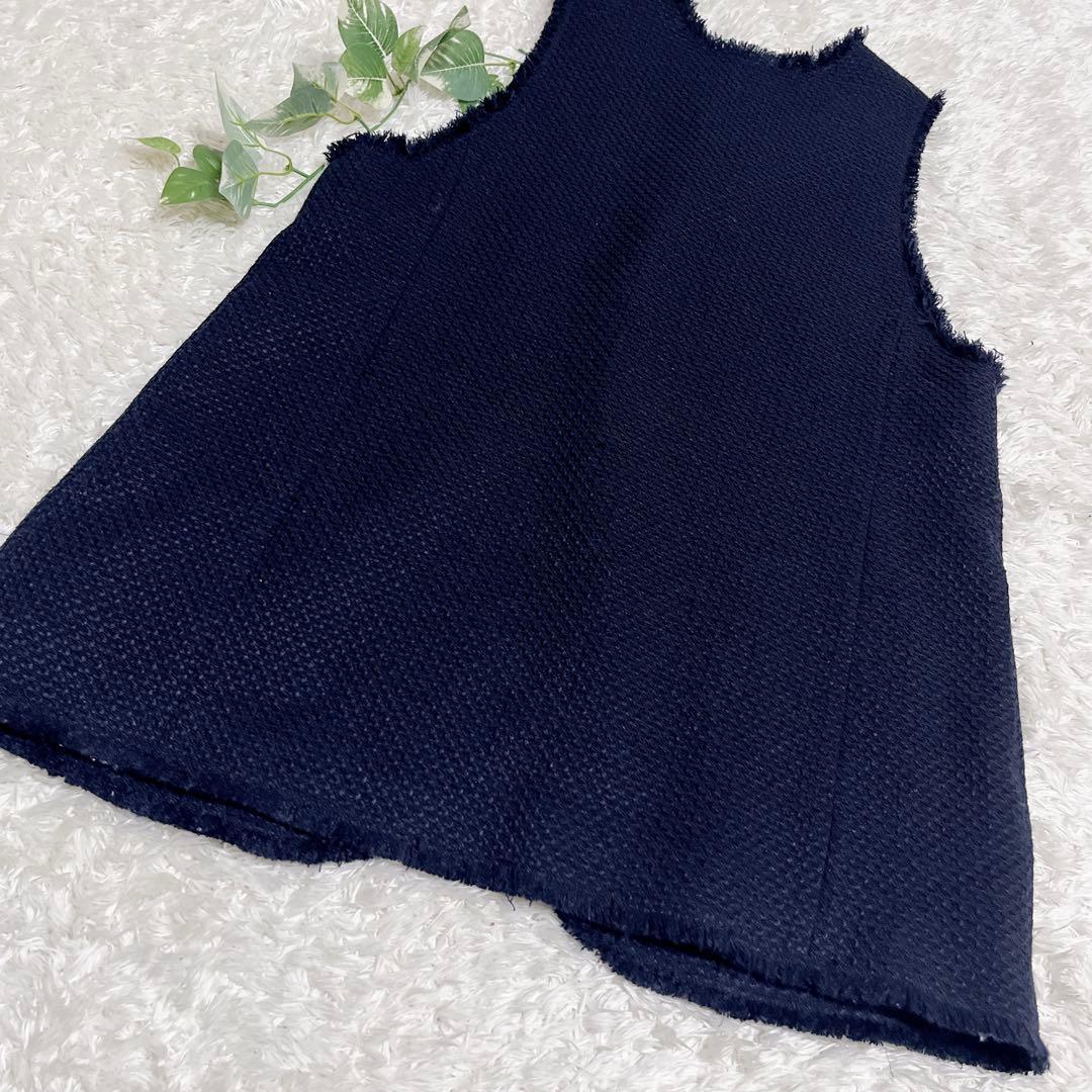IENA ＆NAVY 2way ツィードベスト 2023SS 美品 ツイード