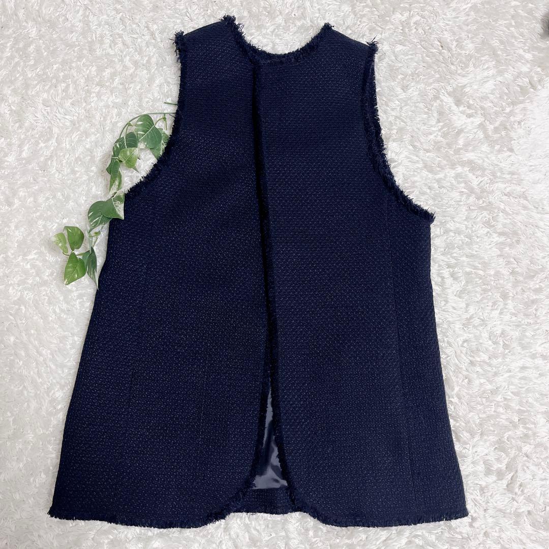 IENA ＆NAVY 2way ツィードベスト 2023SS 美品 ツイード