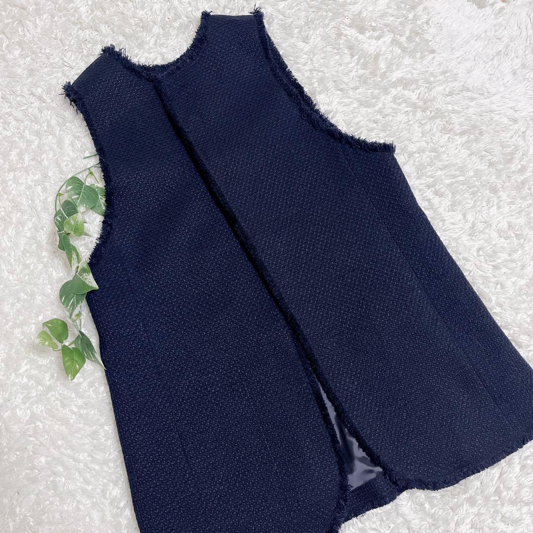 IENA ＆NAVY 2way ツィードベスト 2023SS 美品 ツイード