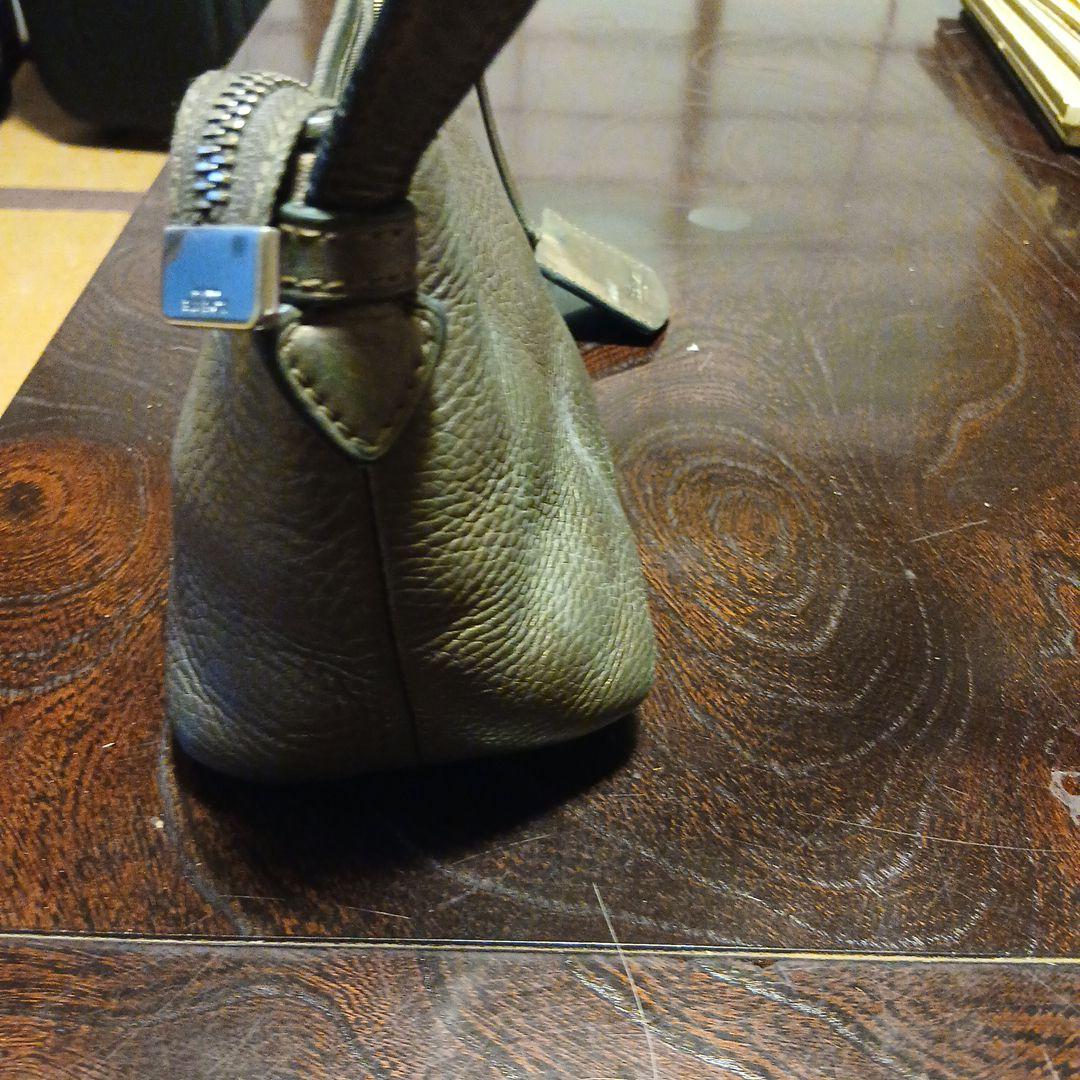 LOEWE オリーブグリーン レザー バッグ