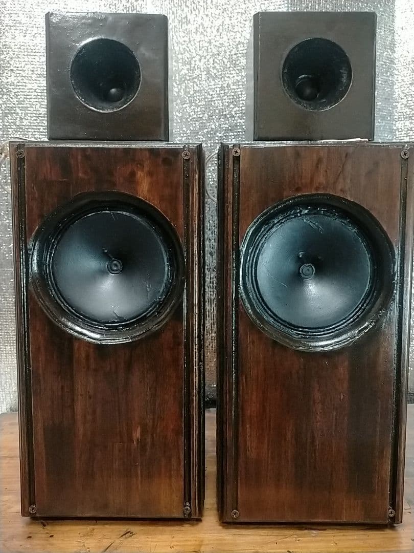 【自作033】2wayFULLVCC×アルニコ中型スリムスピーカー（8Ω仕様）