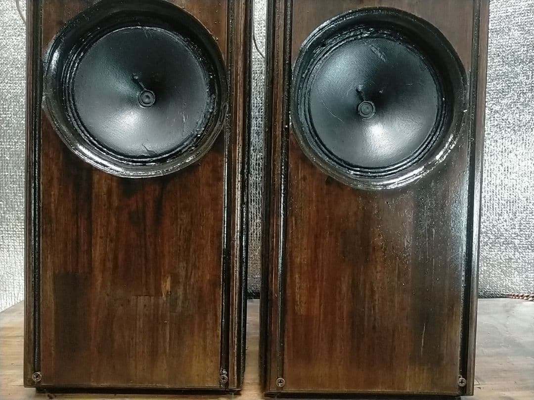 【自作033】2wayFULLVCC×アルニコ中型スリムスピーカー（8Ω仕様）