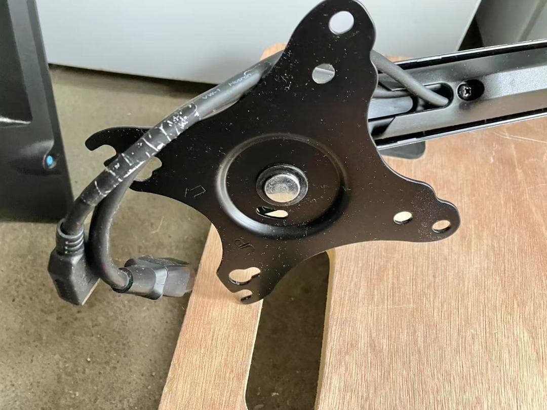 JC105-IODATA KH245V ブラック、モニター用シングルアーム付