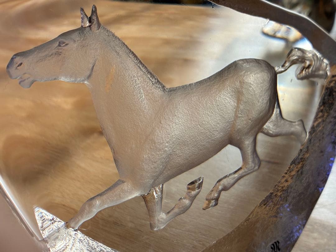 シ*ュ様 【スウェーデンのクリスタルオブジェ】Mats Jonasson作 馬モ