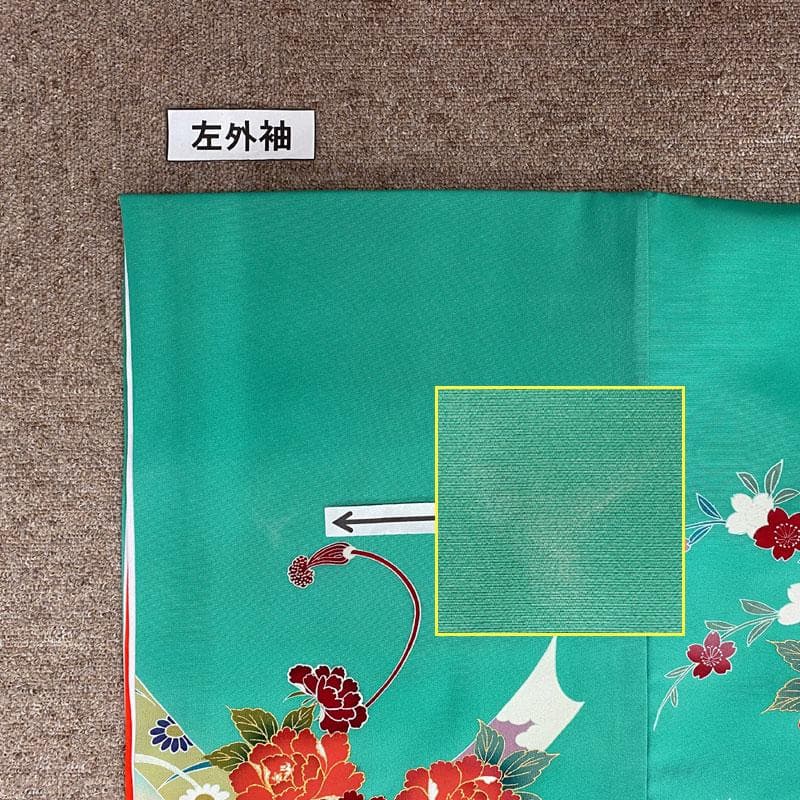 512ax16◎お宮参り 女児 祝い着 着物 産着 七五三にも 長襦袢付◎美品