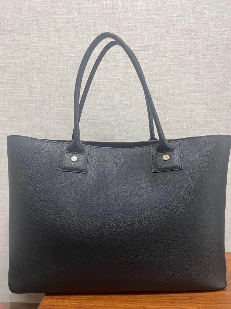 本日限定！agnes b アニエスベー ハンドバッグ A4収納可能 通勤ブラック