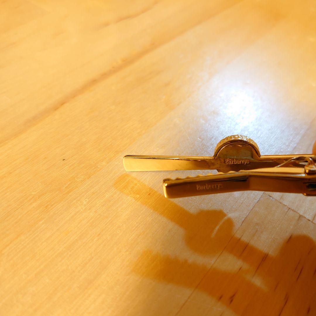 Burberry★ ネクタイピン カフスボタン3点セット 外箱付き