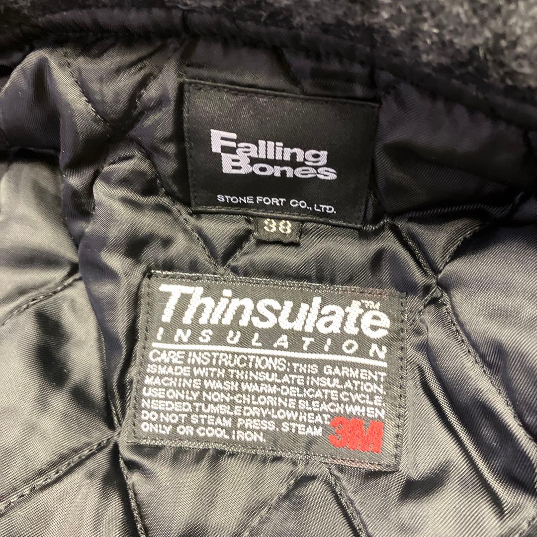 Falling Bonesフォーリングボーンズ★チマヨ★ウールJKT鹿革角ボタン