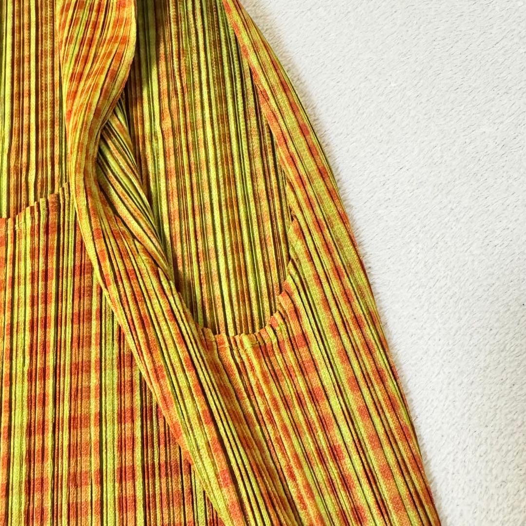 極美品✨PLEATS PLEASE チュニック　チェック　ノースリーブ　Lサイズ