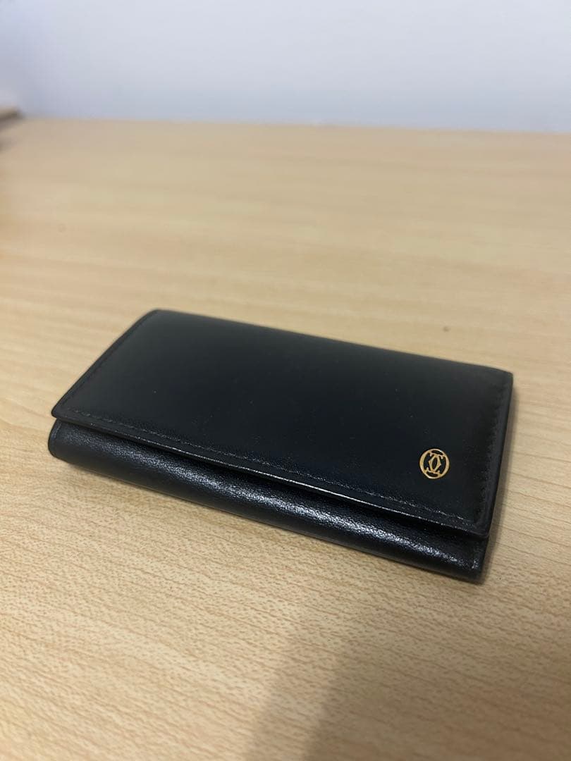 Cartier 黒 レザー キーケース