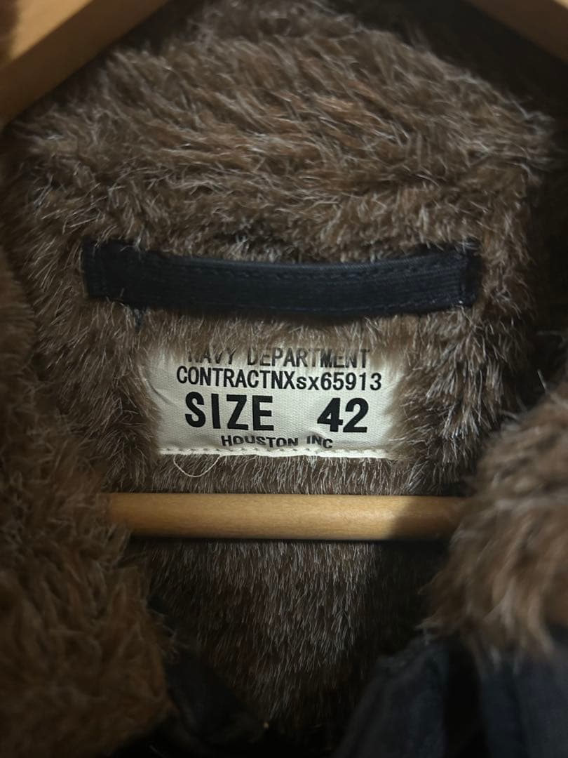 HOUSTON N1 デッキミリタリージャケット　U.S. NAVY