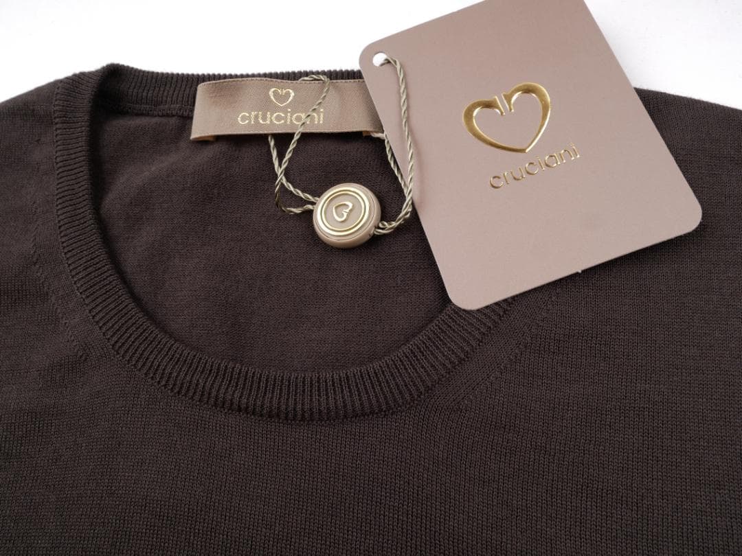 Cruciani◆Made in Italy◆48◆ブラウン◆ハイゲージ ニット