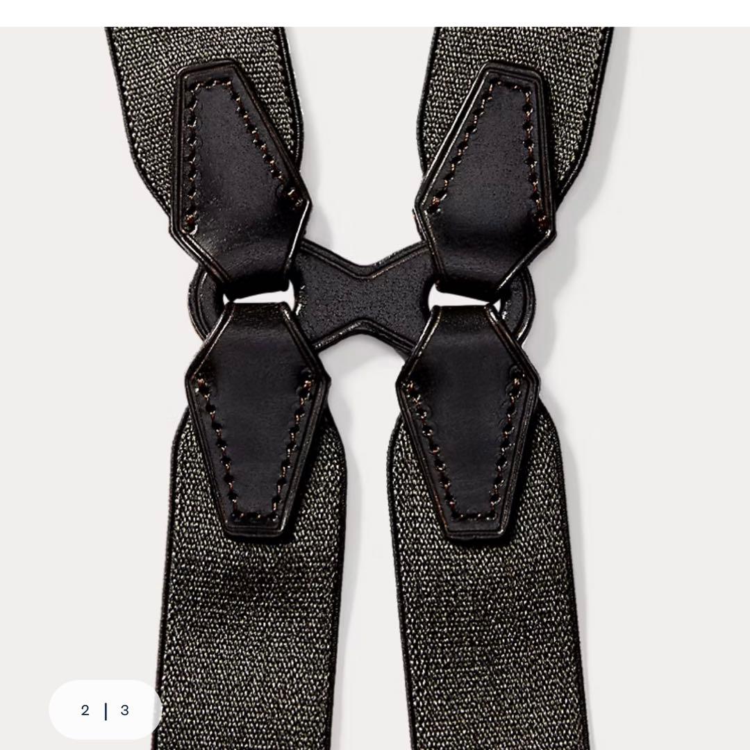 新品未使用 RRLラルフローレン ストレッチ ジャスペ ブレーシズ　サスペンダー