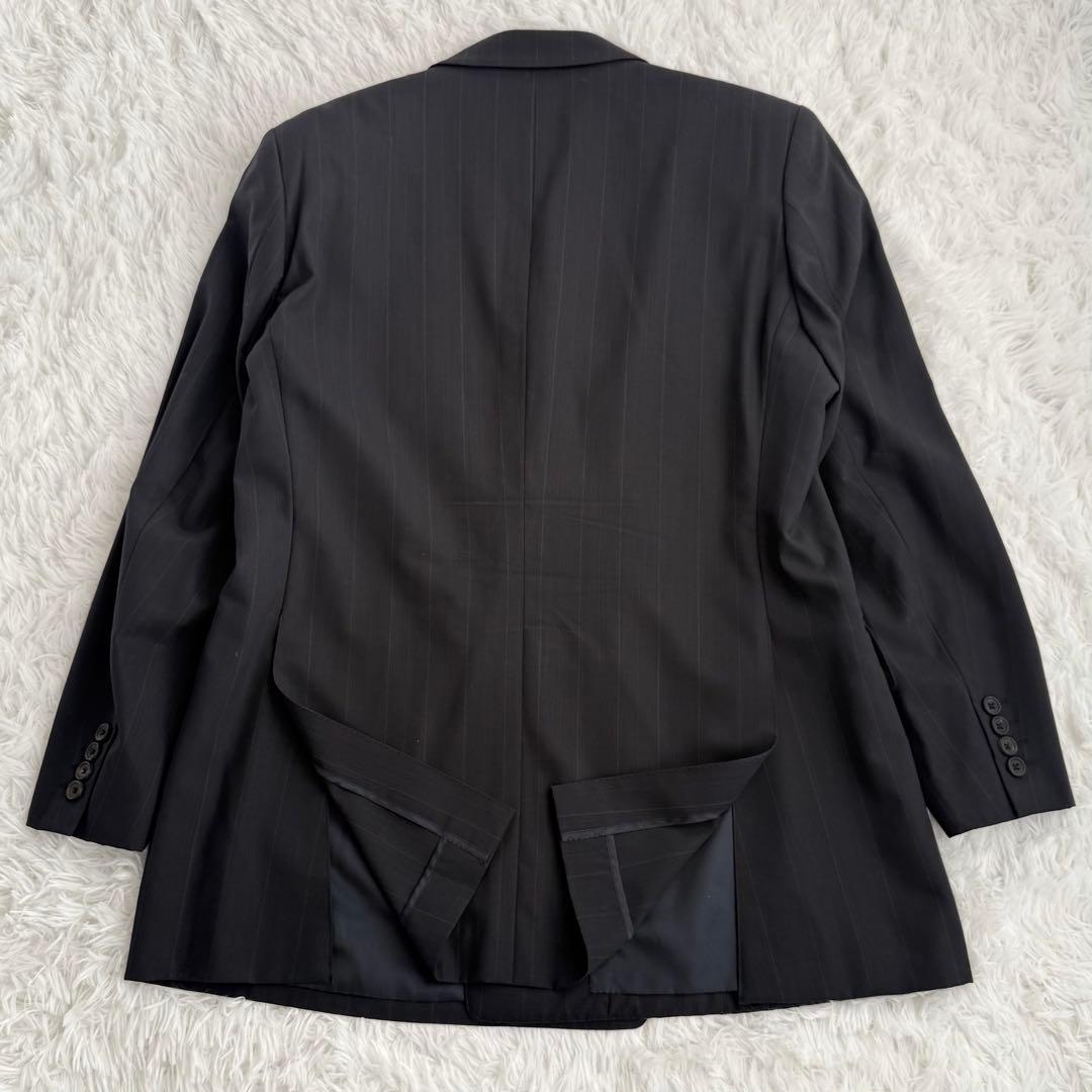 Burberrys バーバリー スーツ ダブル ネイビー ストライプ 背抜き