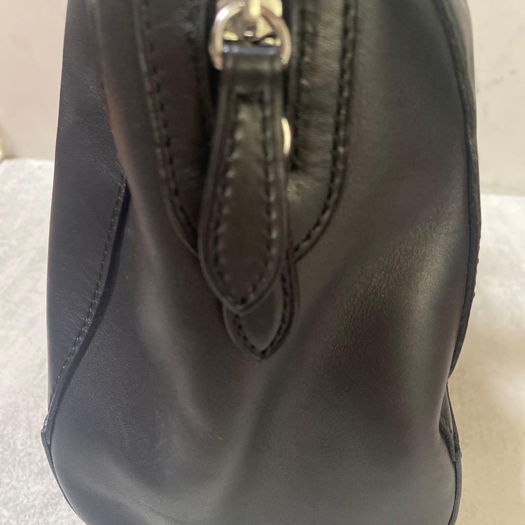 Ralph Lauren 黒 レザービジネスバッグ　2way 黒　保存袋付き