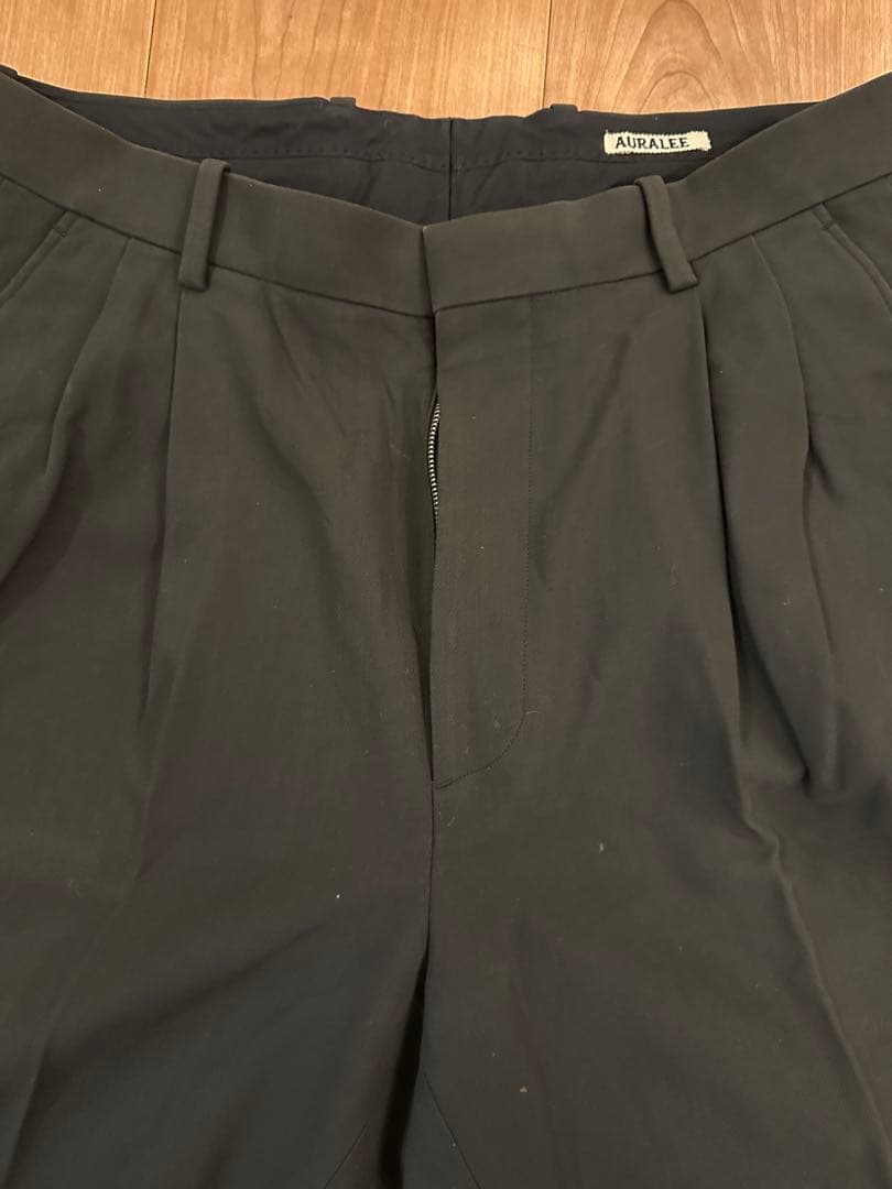 AURALEE 黒 wide trousers スラックス Size 5