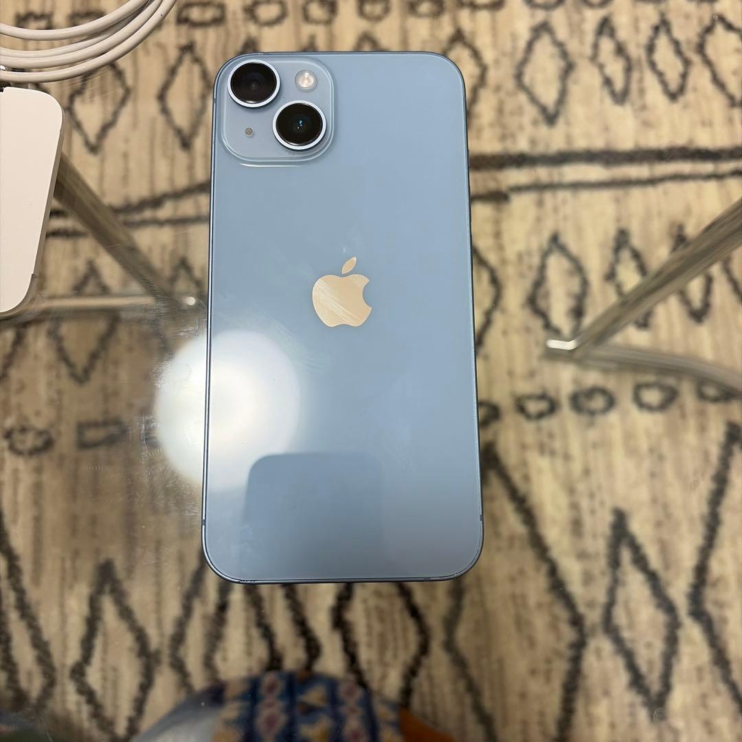 Apple iPhone 14 ブルー 本体 充電器付き