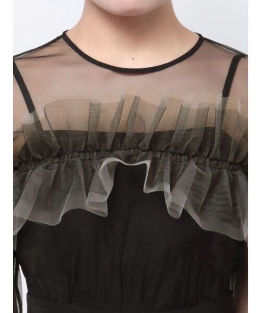 新品ラグナムーン　LADYフリルオフショルコンビネゾン