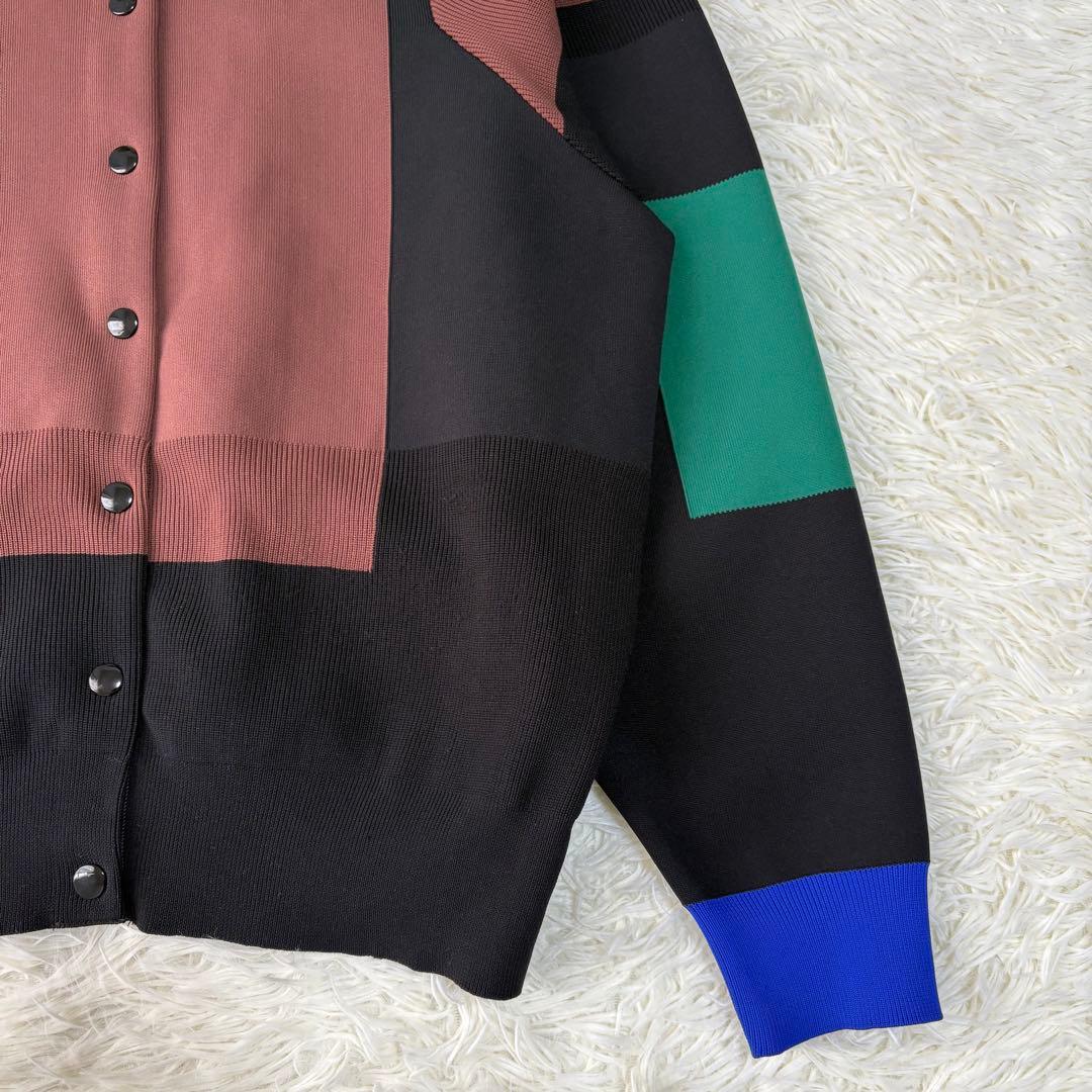 極美品 ENFOLD Knit Jumper マルチカラーニットブルゾン