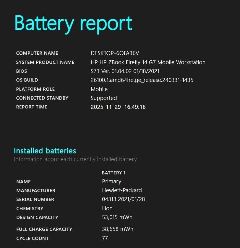 美品 HP FireFly i7 10世代 SSD1TB 32GB P520内蔵