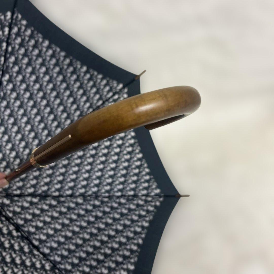 【極美品】クリスチャンディオール　長傘　トロッター　ブラック