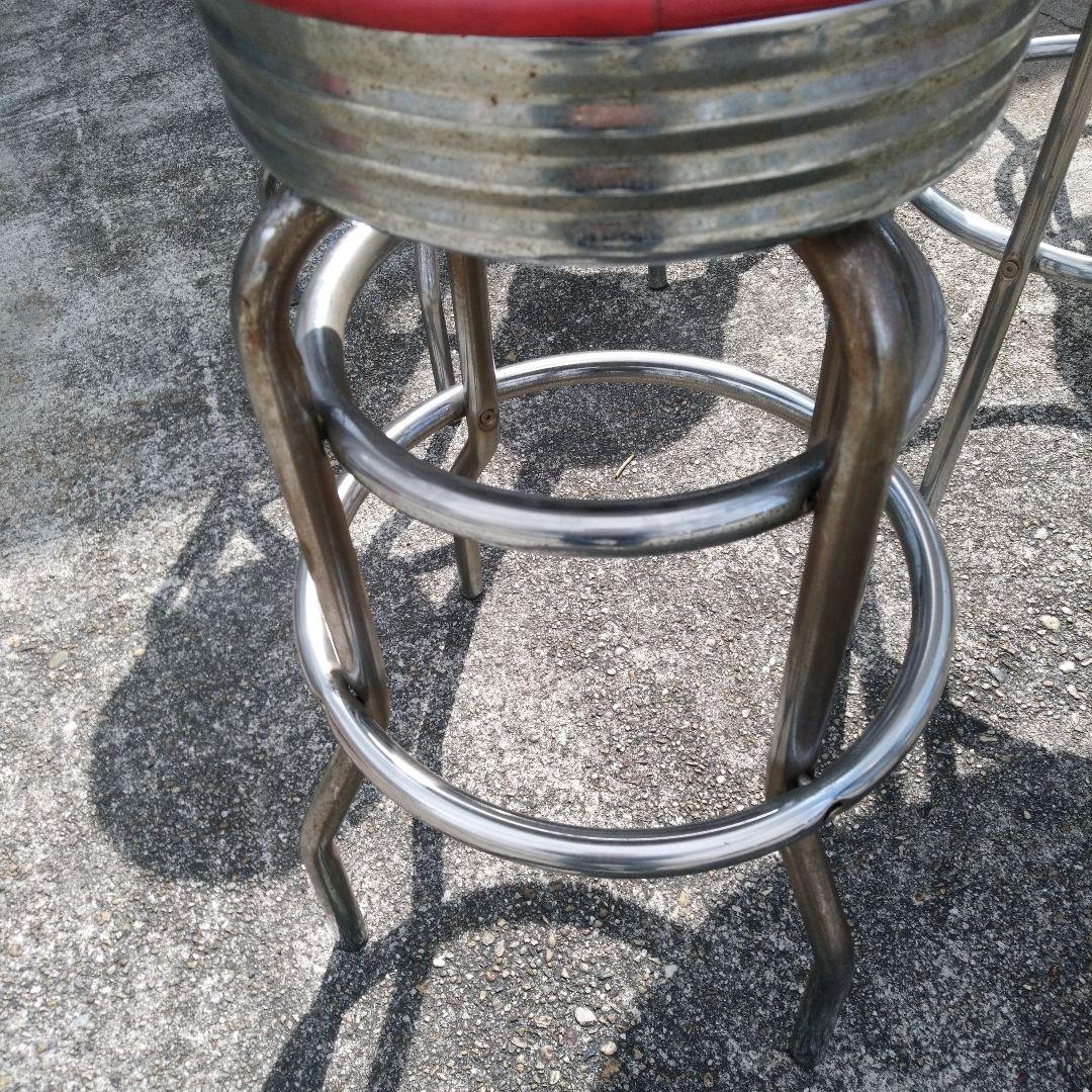 アメリカンレトロ　ハイチェア&ハイテーブルセット