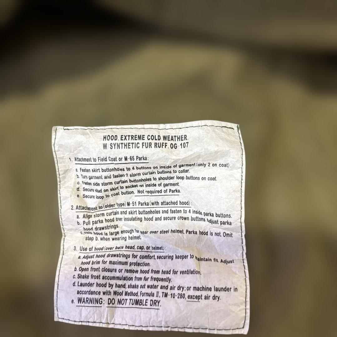 M-65 フィッシュテールパーカー S フルセット レプリカ