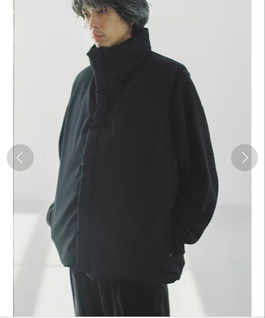 ジャケット・アウター LIDNM WOOL DOBBY PUFFER VEST