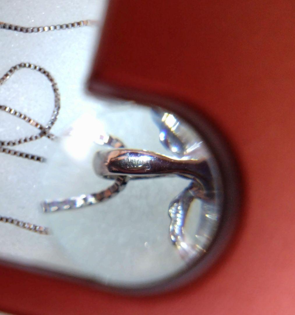 ジュエリーツツミ K10ホワイトゴールドぶどうデザインネックレス