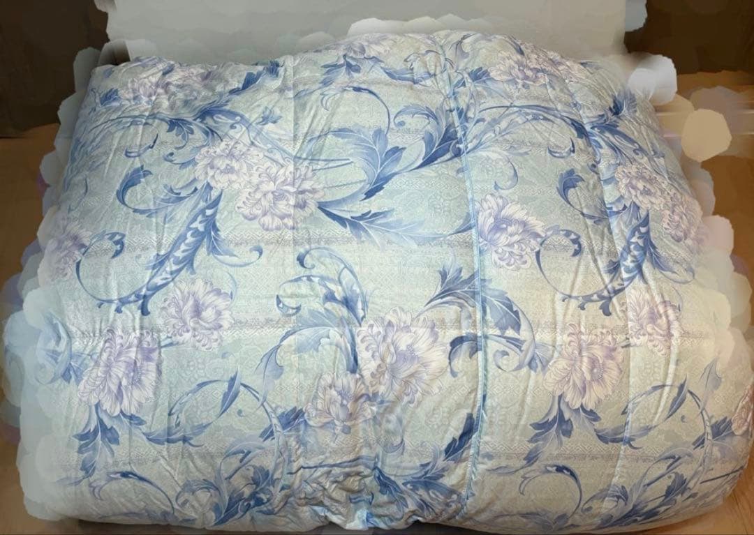 丸八真綿　シングル羽毛布団　掛カバー付きmaruhachi