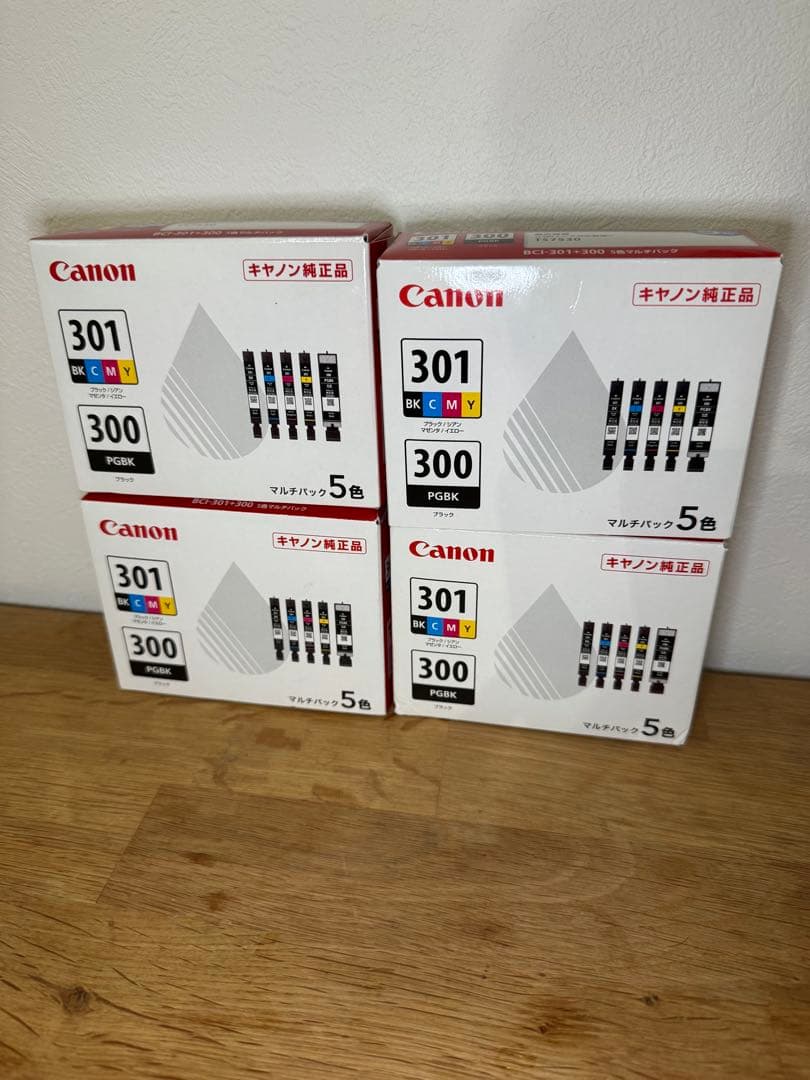 ニ*コ様 【純正品】Canon 301, 300 インクカートリッジ 5色セット