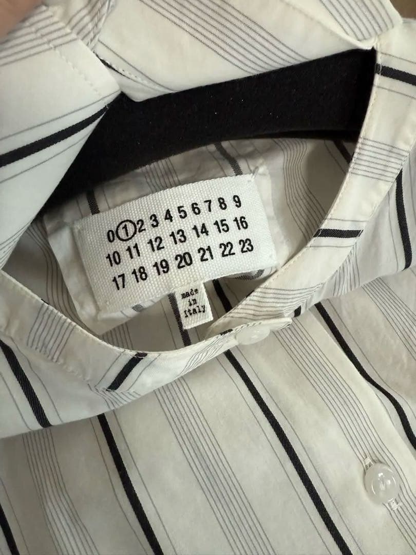 Maison Margiela マルジェラ ストライプシャツ　シャツワンピース