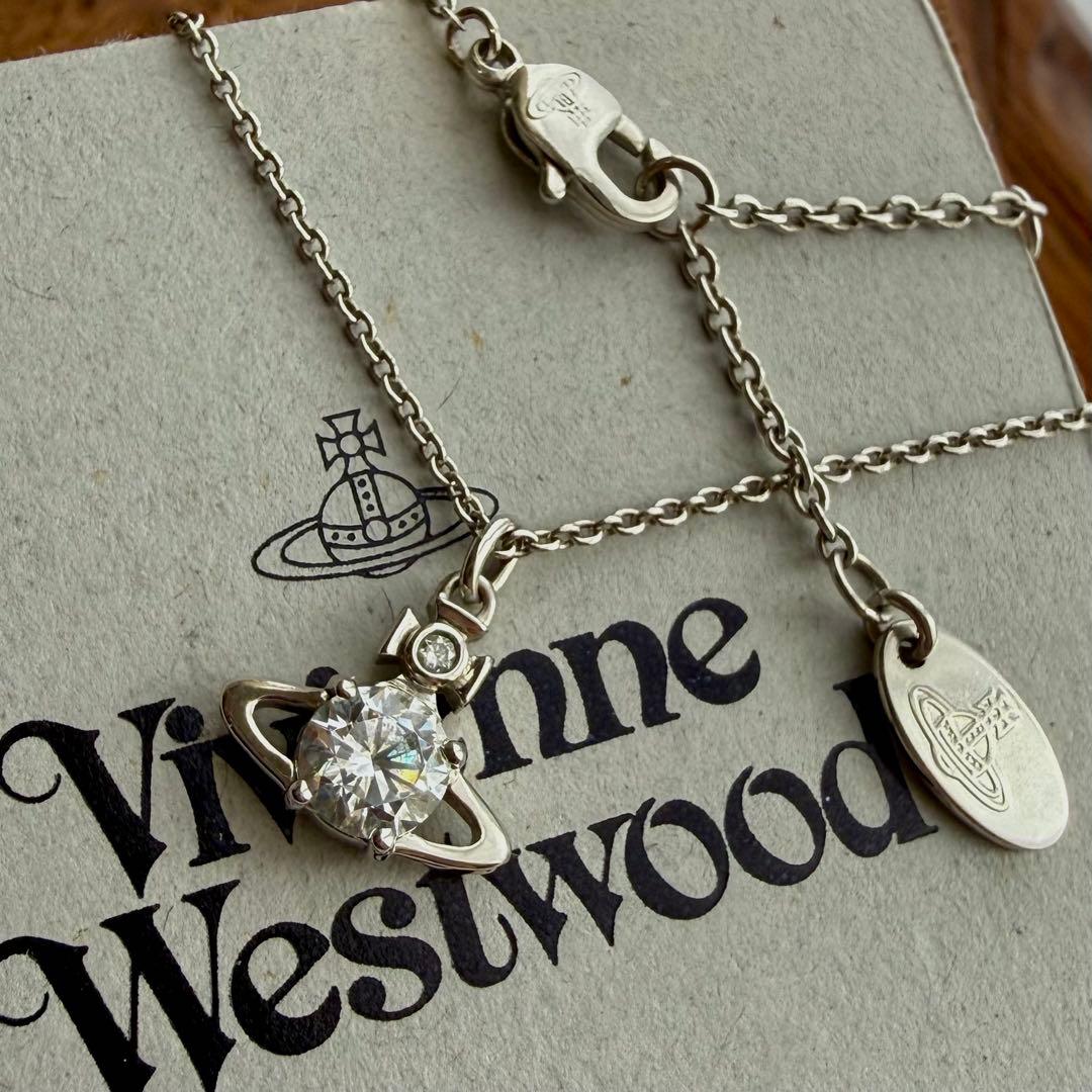 美品シルバー/正規品VivienneWestwood オーブ/レイナネックレス