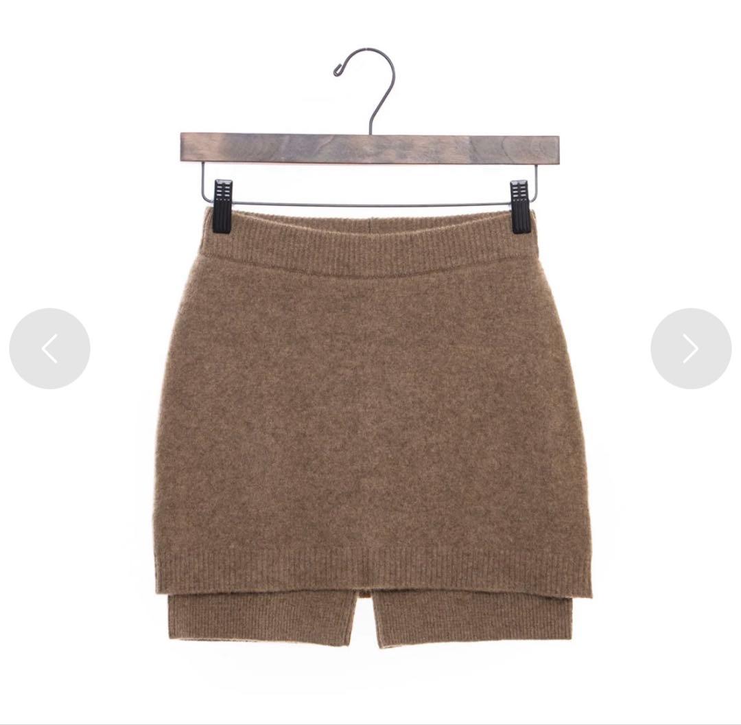 クラネ CLANE PANTS LAYERED YAK MINISKIRT