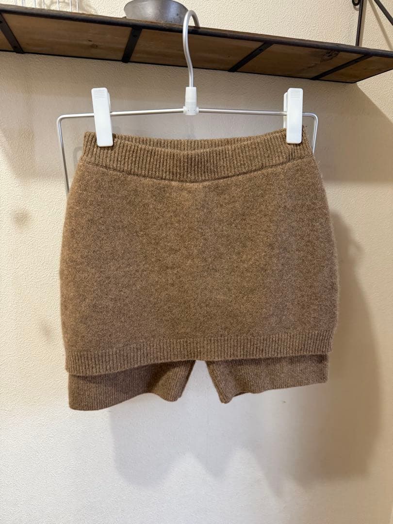 クラネ CLANE PANTS LAYERED YAK MINISKIRT