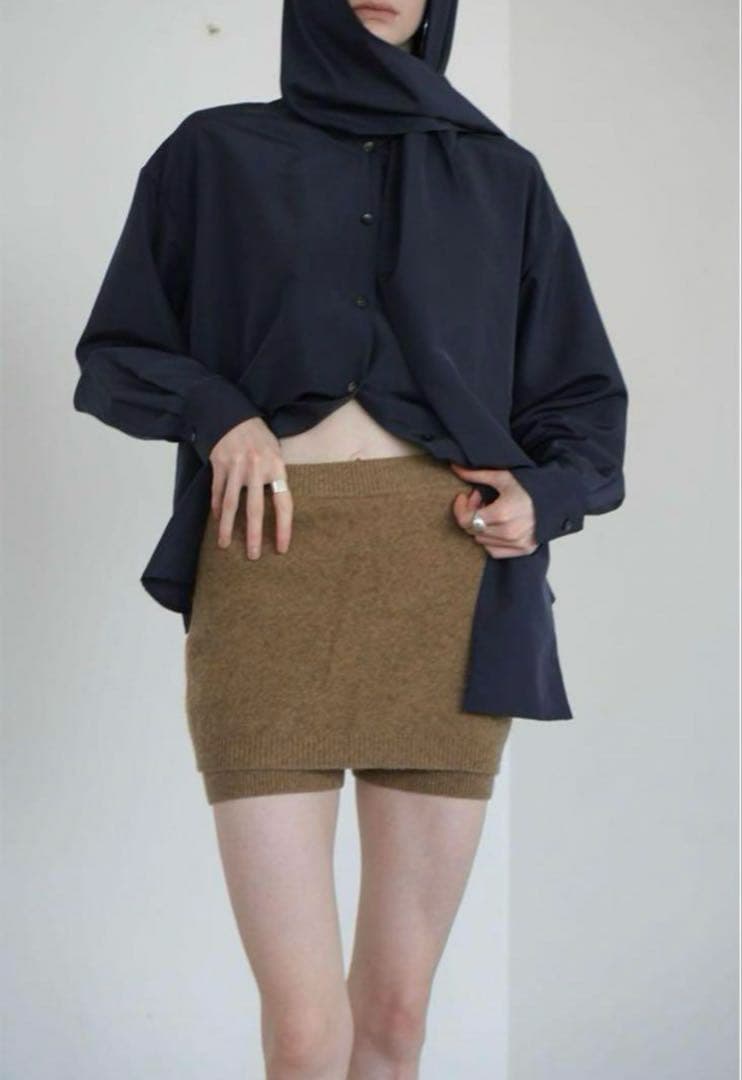 クラネ CLANE PANTS LAYERED YAK MINISKIRT