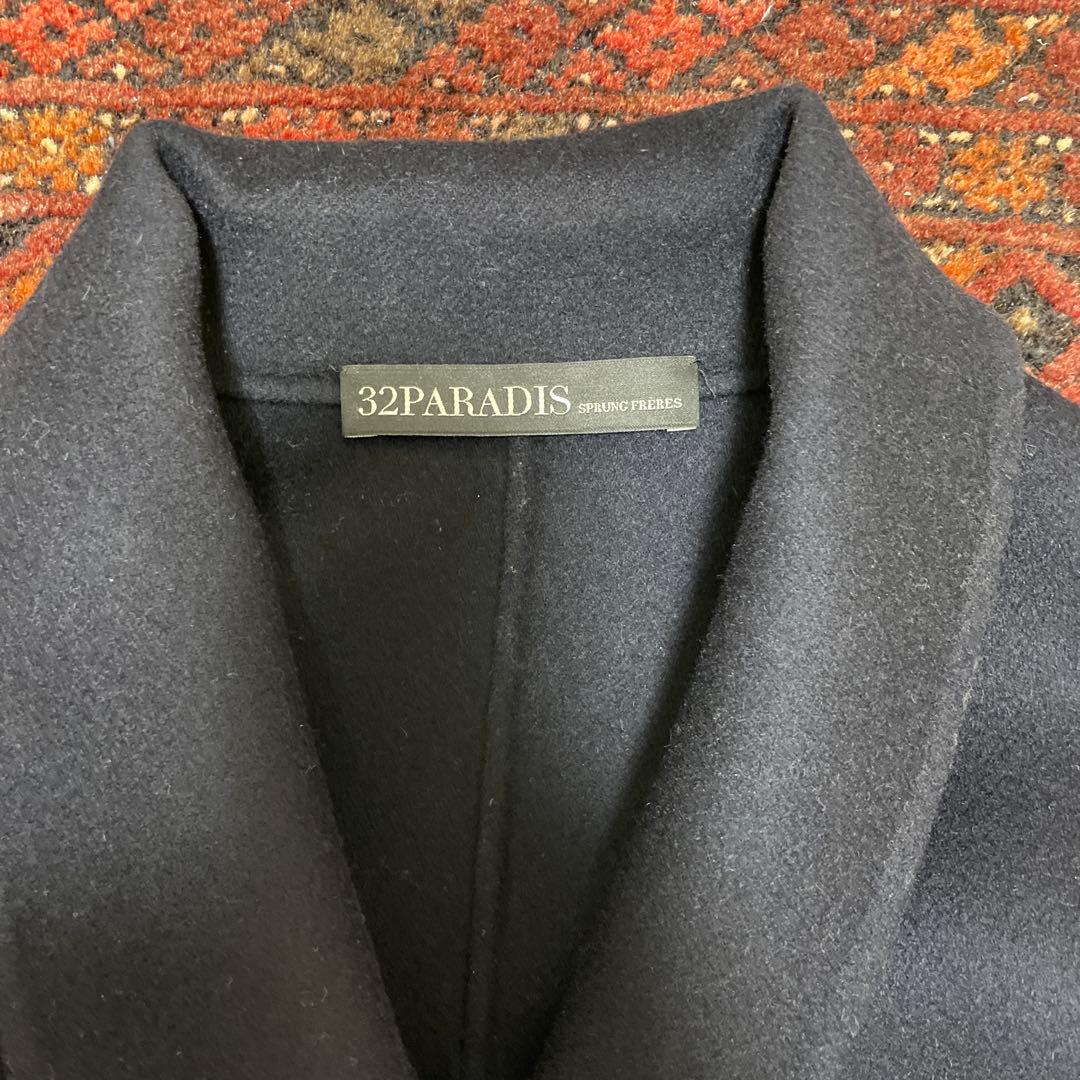 32PARADIS ロングコート　ダークネイビー