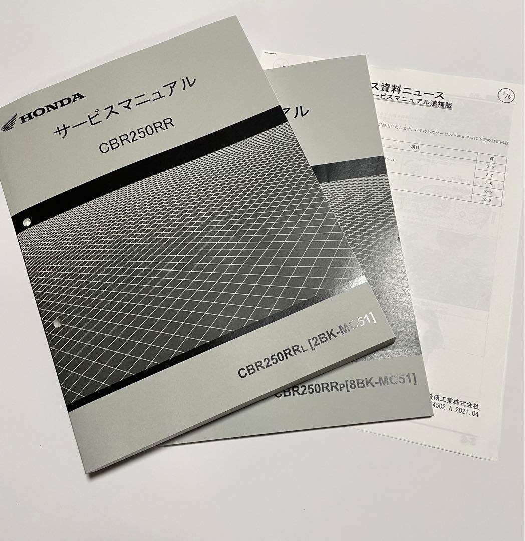 ホンダ CBR250RR サービスマニュアル