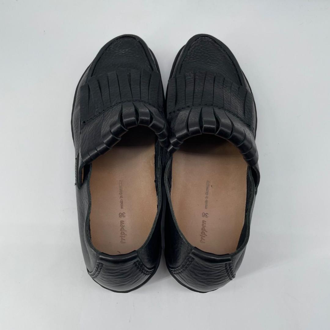 良品✨トリッペン フリンジローファー 黒 ブラック 36