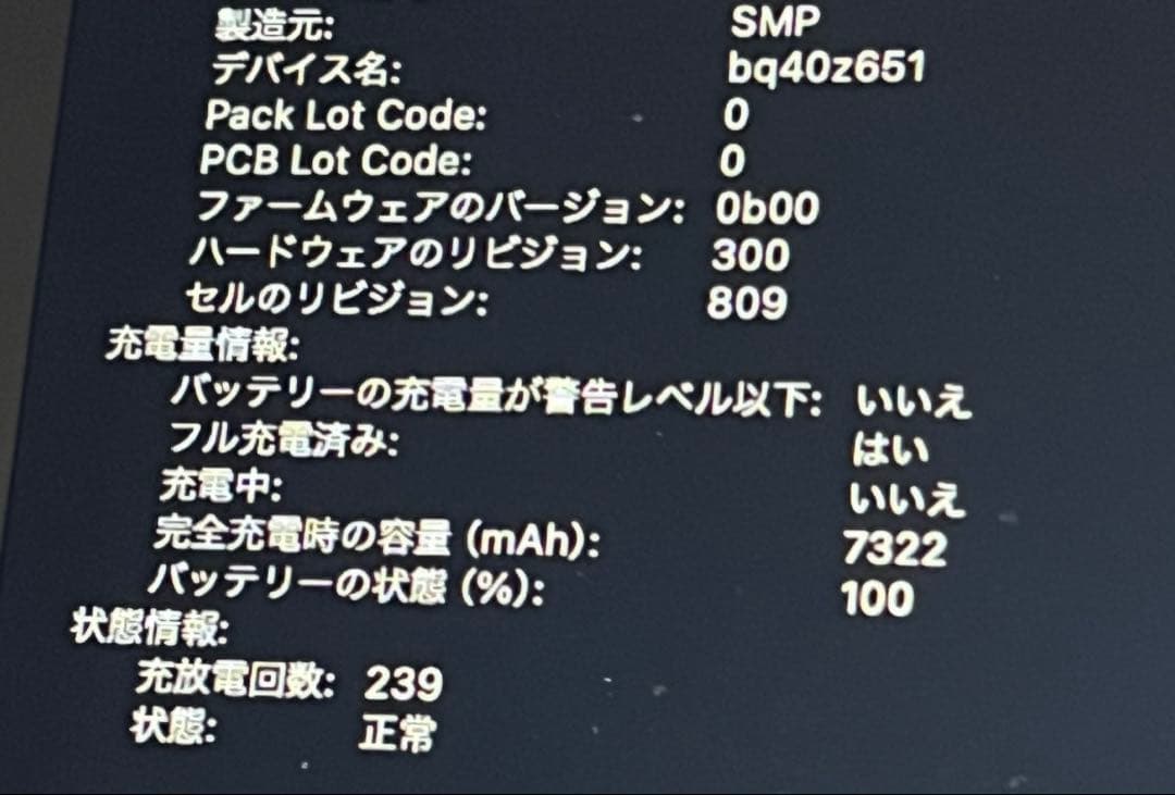 【美品】Apple MacBook Pro 16インチ 本体のみ
