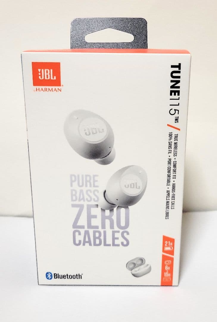 【新品未開封】JBLワイヤレスイヤホン TUNE115TWS ホワイト